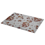 Polka Dot Cow Brown und White Print Schneidebrett (Ecke)