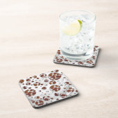 Polka Dot Cow Brown und White Print Untersetzer (Rechte Seite)