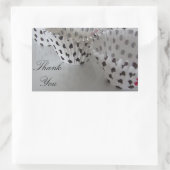 Polka Dot Cupcake Liners Rechteckiger Aufkleber (Tasche)