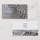 Polka Dot Cupcake Liners Visitenkarte (Vorne/Hinten)