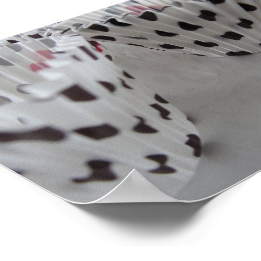 Polka Dot Cupcake Papers Poster (Ecke)
