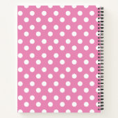 Polka Dot Cupcakes Personalisiertes SpiralNotebook Notizblock (Rückseite)