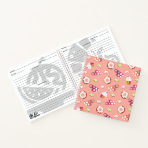 Polka Dot Cups Cakes Donuts Zitronen Rezept Notizblock