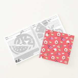 Polka Dot Cups Cakes Donuts Zitronen Rezept Notizblock