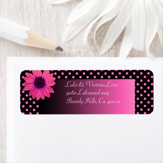 Polka Dot Daisy Pink Wedding (Insitu)