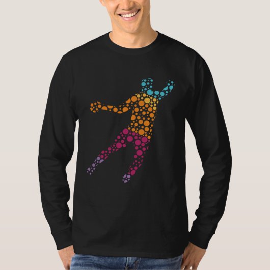 Polka Dot Day Handball Player International Dot Da T-Shirt (Vorderseite)