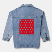 Polka Dot Denim Jacket (Red & Aqua) Jeansjacke (Rückseite)