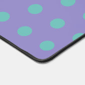 Polka Dot Desk Mat (Lavender & Aqua) Schreibtischunterlage (Ecke)