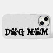 Polka Dot DOG MAMA Pawprints Case-Mate iPhone Hülle (Rückseite (Horizontal))