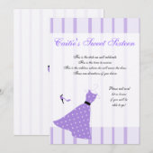 Polka Dot Dress Einladung (Vorne/Hinten)