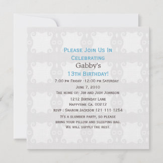 Polka Dot: Einladungen zum 13. Geburtstag