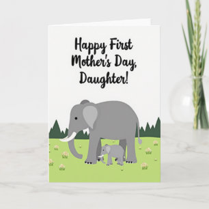 Polka Dot Elefant Szene Karte