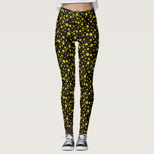 Polka Dot Faces Leggings (Vorderseite)