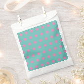 Polka Dot favorit Bags (Aqua & Pink) Geschenktütchen (Ausgeschnitten)