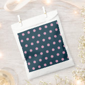 Polka Dot favorit Bags (Midnight Blue & Soft Pink) Geschenktütchen (Ausgeschnitten)