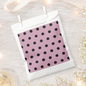 Polka Dot favorit Taschen (rosa & schwarz) Geschenktütchen (Ausgeschnitten)