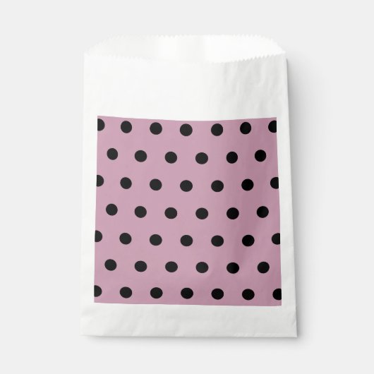 Polka Dot favorit Taschen (rosa & schwarz) Geschenktütchen (Vorderseite)