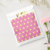 Polka Dot favorit Taschen (rosa und weich gelb) Geschenktütchen (Versiegelt)