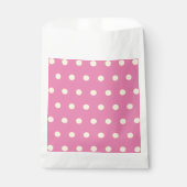 Polka Dot favorit Taschen (rosa und weich gelb) Geschenktütchen (Vorderseite)