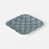 Polka Dot Fish Pattern Pappteller (Gewinkelt)