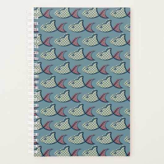 Polka Dot Fish Pattern Planer (Vorderseite)