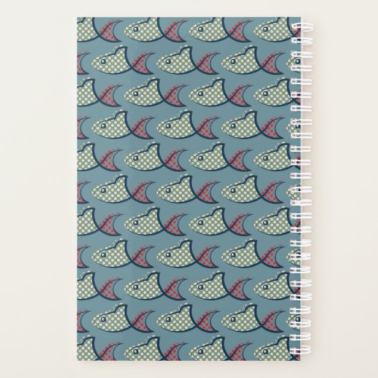 Polka Dot Fish Pattern Planer (Rückseite)