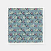 Polka Dot Fish Pattern Serviette (Vorderseite)