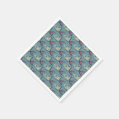 Polka Dot Fish Pattern Serviette (Ecke)