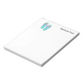 Polka Dot Flip Flops Notizblock (Rotiert)