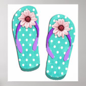 Polka Dot Flip Flops Poster (Vorne)