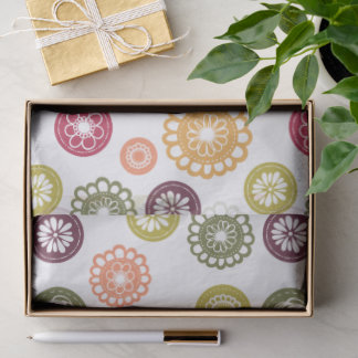 Polka Dot Flowers -  Seidenpapier