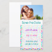 Polka Dot/Foto "Save the Date" Save The Date (Vorne/Hinten)
