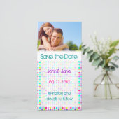 Polka Dot/Foto "Save the Date" Save The Date (Stehend Vorderseite)