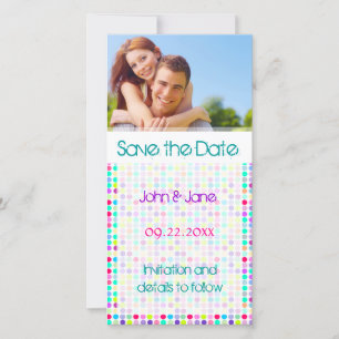 Polka Dot/Foto "Save the Date" Save The Date