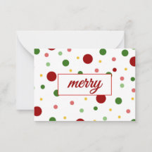 Polka Dot Frohe Weihnachtskarte
