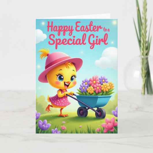 Polka Dot Frühlingsfreude Karte (Vorderseite)