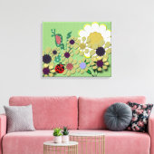 Polka Dot Garden Leinwanddruck (Insitu (Wohnzimmer))