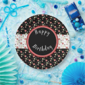 Polka Dot Gemustert Pappteller (Party)