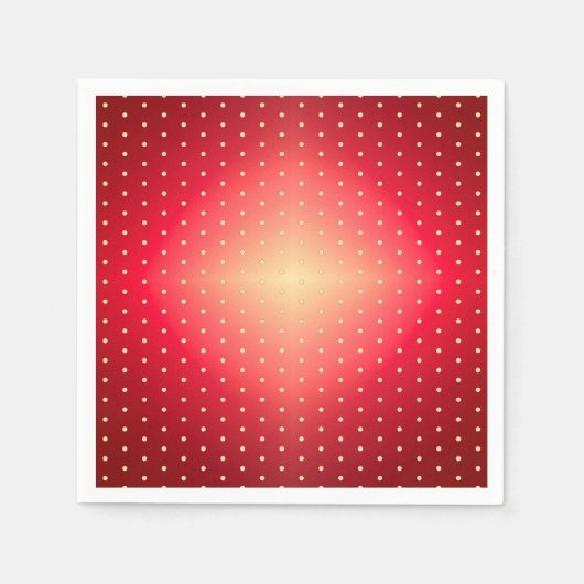 Polka Dot Gemustert Red Serviette (Vorderseite)