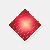 Polka Dot Gemustert Red Serviette (Ecke)