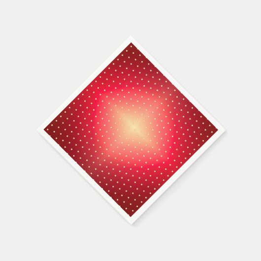 Polka Dot Gemustert Red Serviette (Ecke)