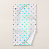 Polka Dot Geometric Badhandtuch Set (Handtuch)
