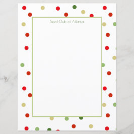 Polka Dot Gerahmt Stationery