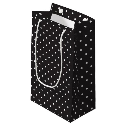 Polka Dot Geschenktasche Kleine Geschenktüte (Vorderseite Schrägansicht)