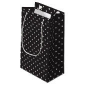 Polka Dot Geschenktasche Kleine Geschenktüte (Rückseite Schrägansicht)