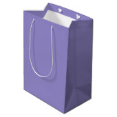 Polka Dot Gift Bag (Lavender & Aqua) Mittlere Geschenktüte (Rückseite Schrägansicht)