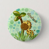 Polka Dot Giraffe Button (Vorderseite)