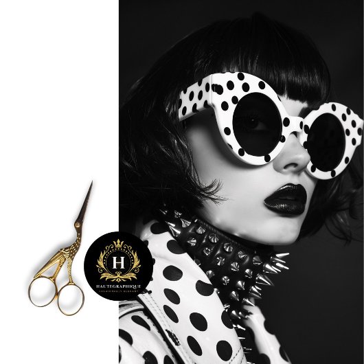 Polka Dot Glam Rock Star Decoupage Seidenpapier