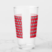 Polka Dot Glass Tumbler (Red & Aqua) (Rechts)