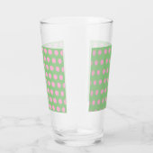 Polka Dot Glass Tumbler (Seite Grün und Pastellros (Rechts)